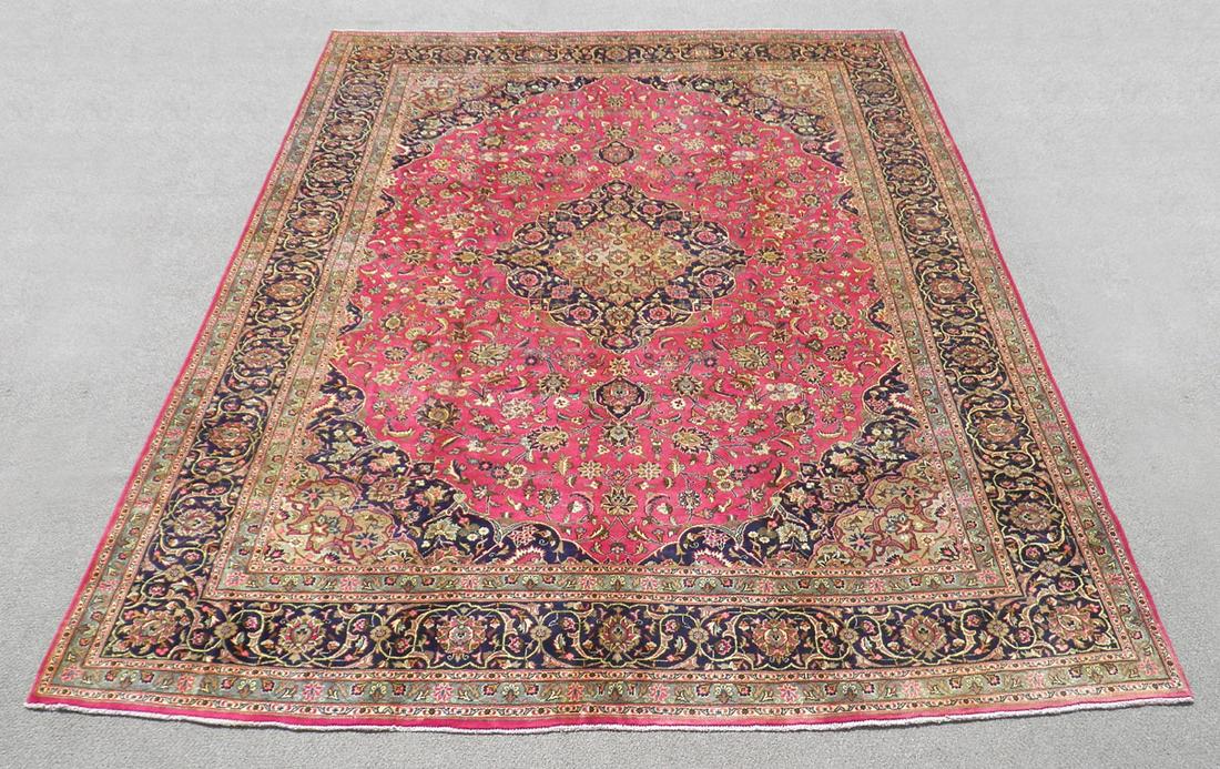 Hand Woven Semi Antique Persian Kashan 12.7x9.6 (1 of 6)