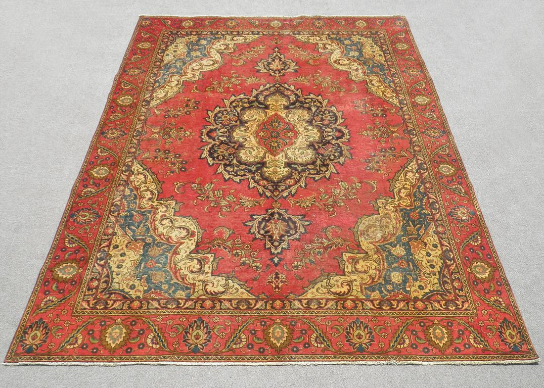 Handmade Semi Antique Persian Tabriz 12.5x8.9 (1 of 10)