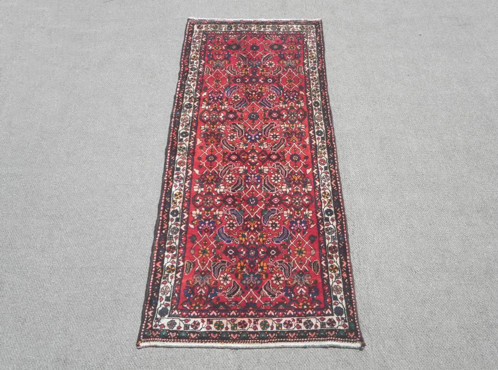 Semi Antique Persian Hamedan 9.6x3.6 (1 of 6)