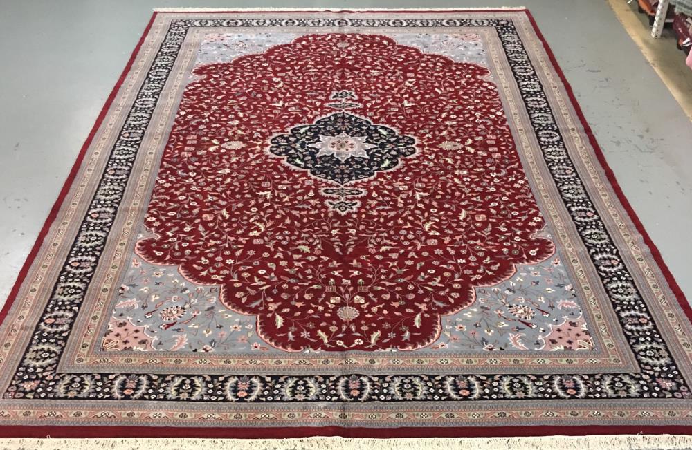 Handmade Indo Kashan 12.0x18.7 (1 of 12)