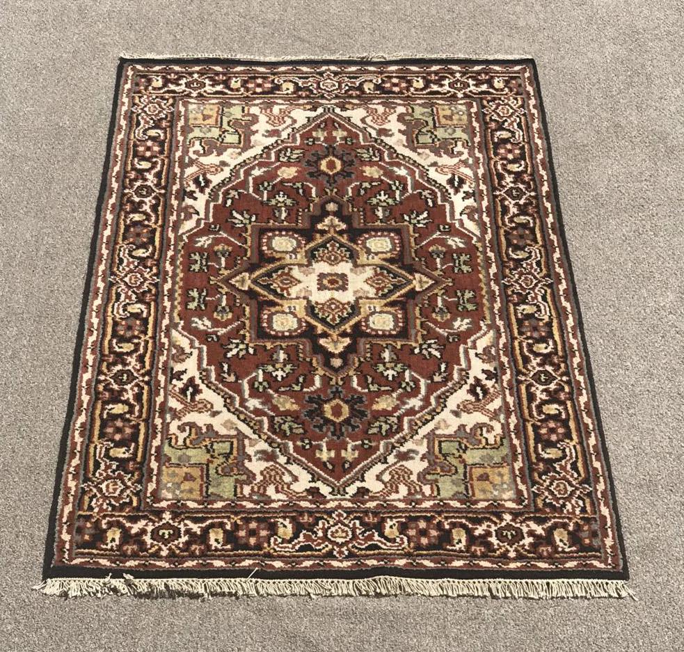 Hand-Knotted Indo Heriz Design 6.0x4.0 (1 of 6)