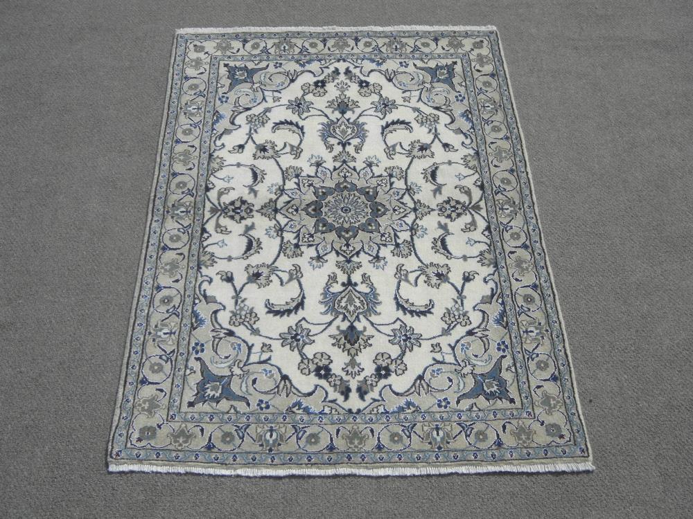 Authentic Part Silk Persian Nain 6.9x4.0 (1 of 7)