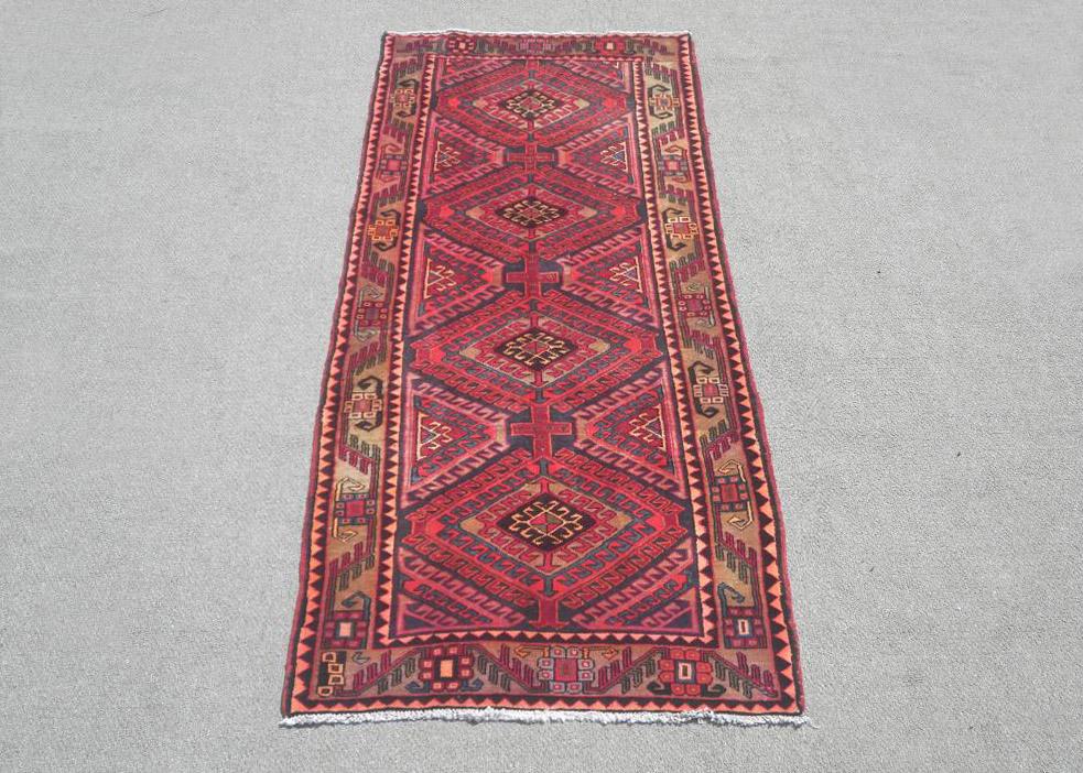 Semi Antique Persian Bakhtiari 9.2x3.8 (1 of 6)