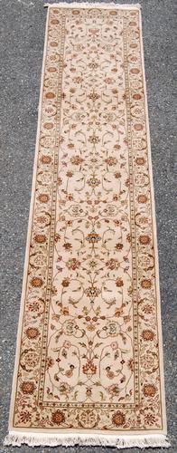 Handmade w/Silk Tabriz Design Runner 2.3x10 (1 of 4)