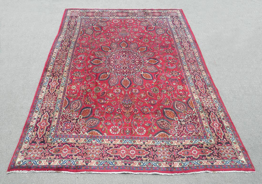 Gorgeous Semi Antique Persian Mashhad 13.2x9.4 (1 of 8)
