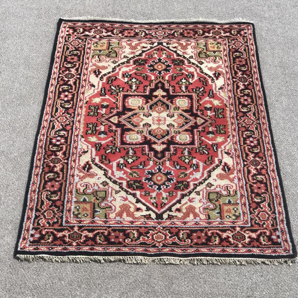 Hand-Knotted Indo Heriz Design 6.1x4.0 (1 of 6)