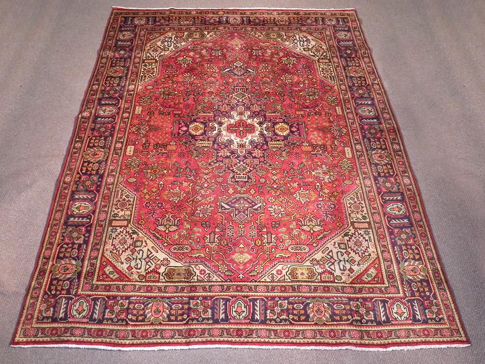 Semi Antique Heriz Design Persian Tabriz 11.0x8.2 (1 of 6)