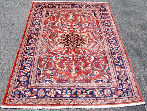 Semi Antique Floral Design Persian Lilian 7.3x5.2 (1 of 6)