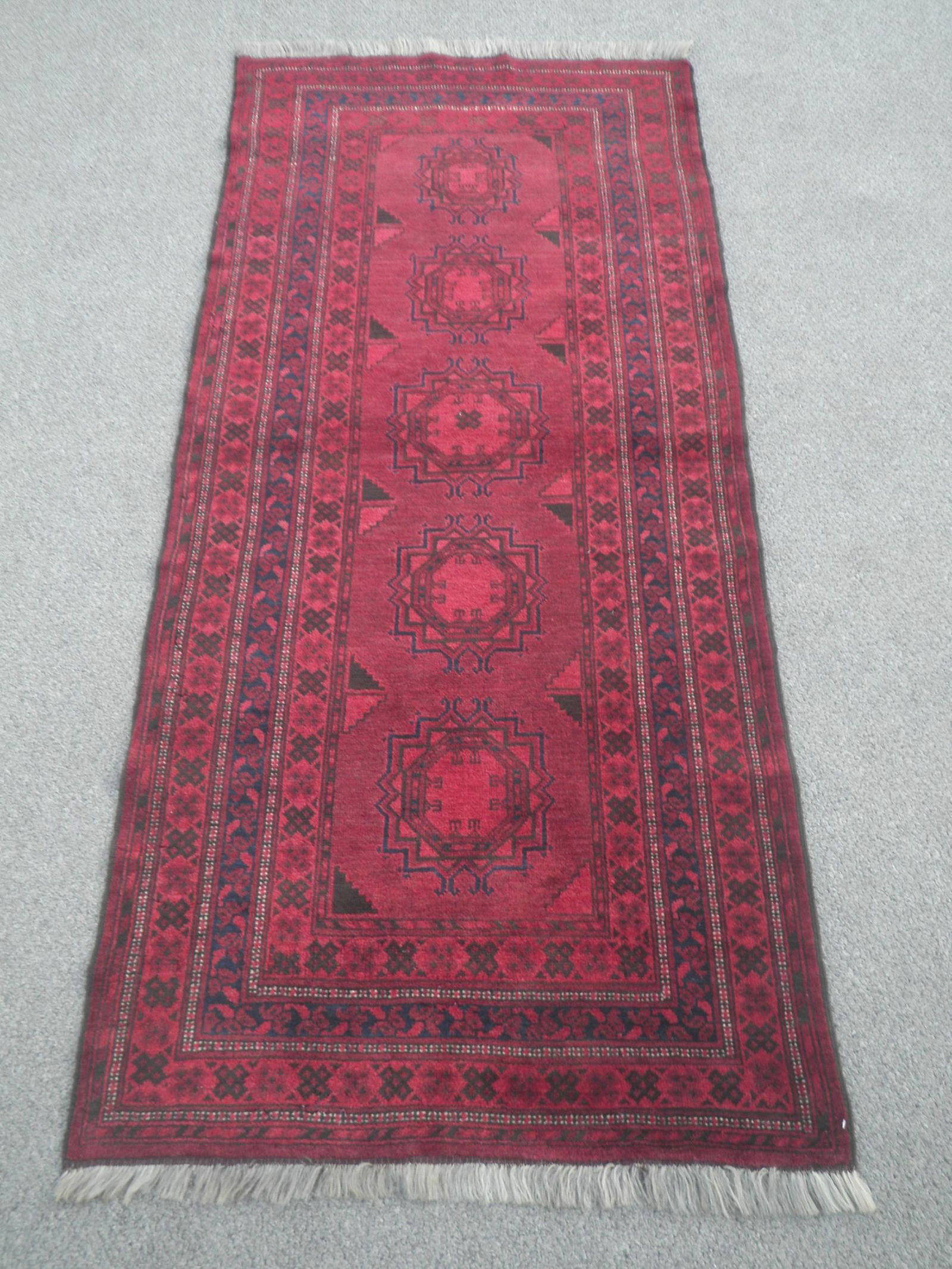 Wool on Wool Afghan Balouch 3.0x6.7 (1 of 5)