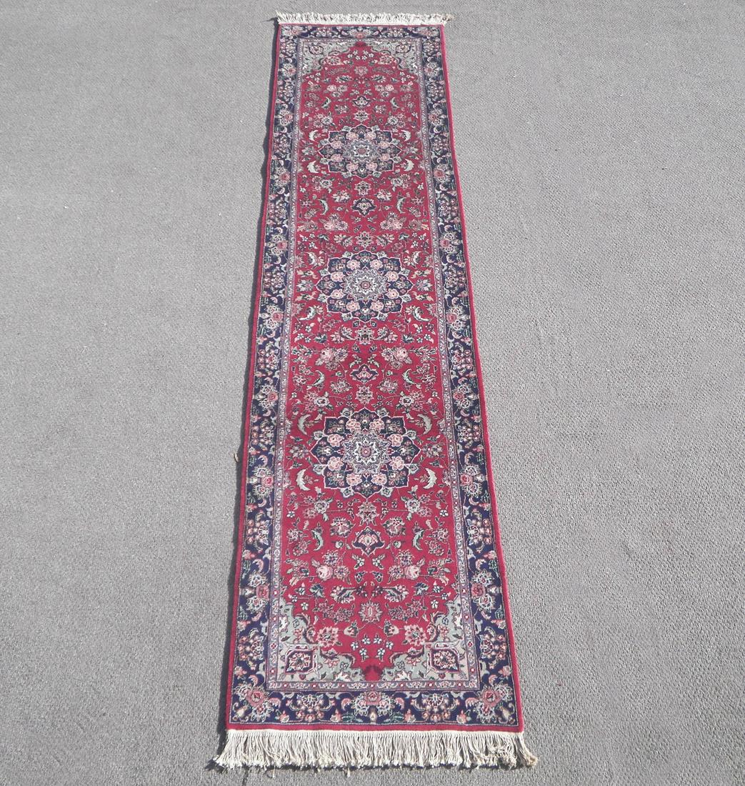 Handmade Wool/Silk Azerbaijani Tabriz 2.6x10.0 (1 of 5)