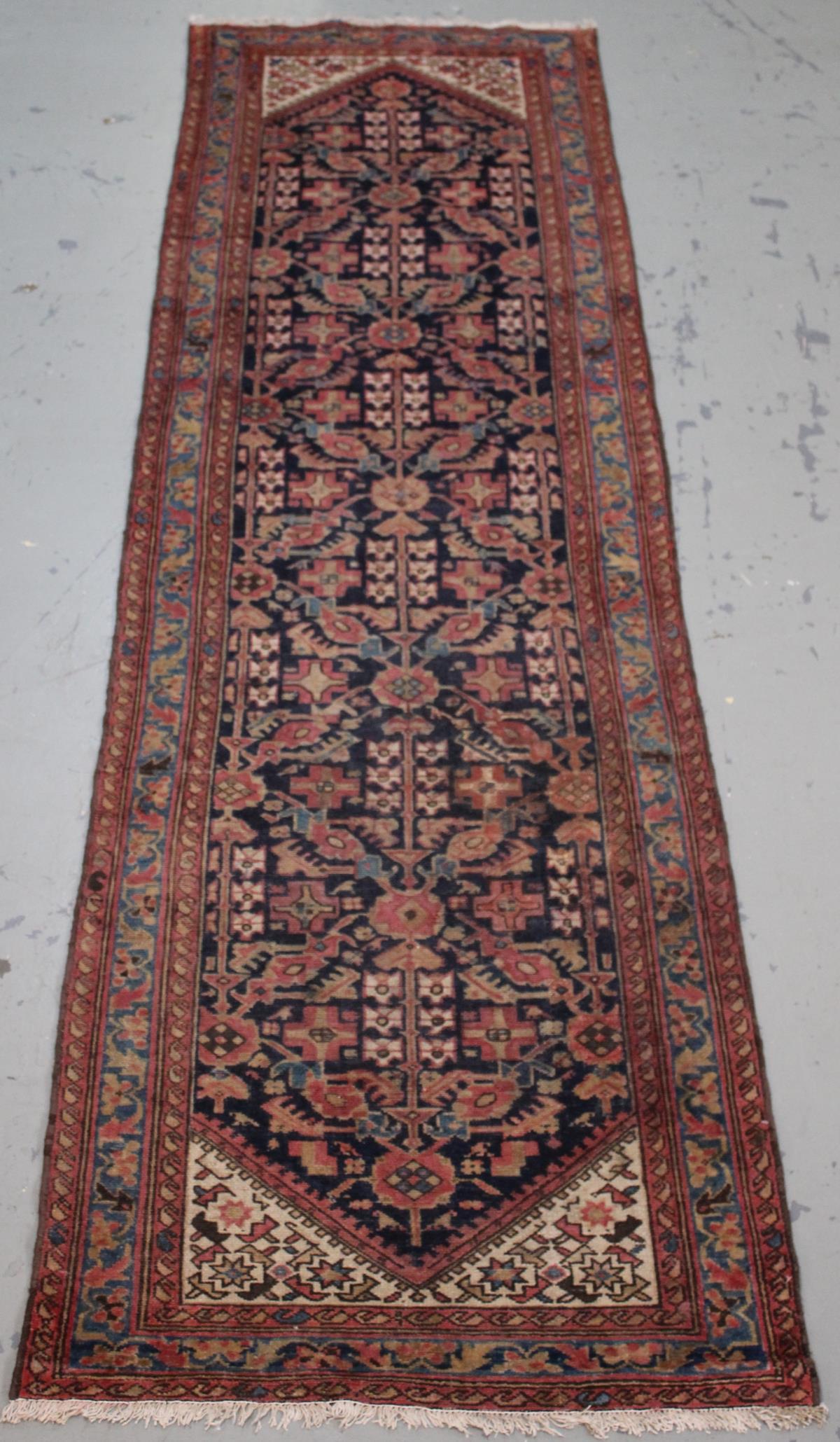 Handmade Semi Antique Persian Malayer 3.4x11.11 (1 of 8)