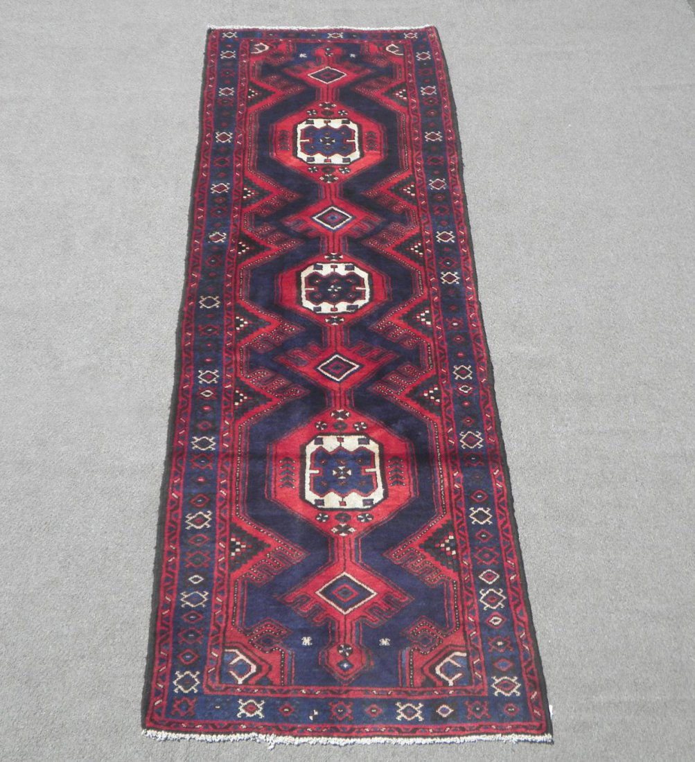 Semi Antique Persian Hamedan 9.9x3.4 (1 of 5)
