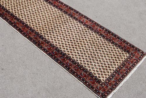 Strikingly Beautiful Persian Sarouk Runner 3.7x10.8 (1 of 4)