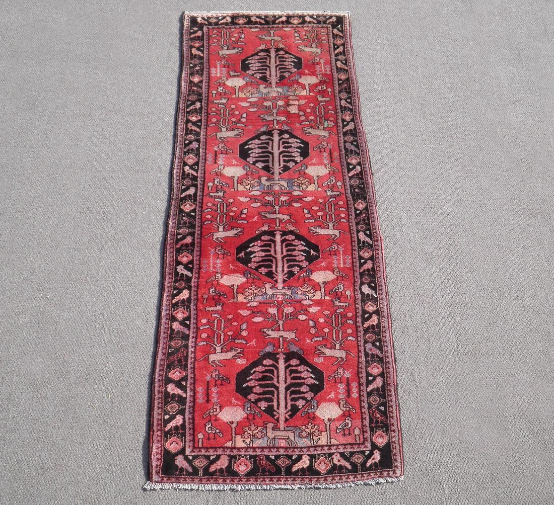 Gorgeous Semi Antique Persian Borjalo 3.7x10.0 (1 of 5)