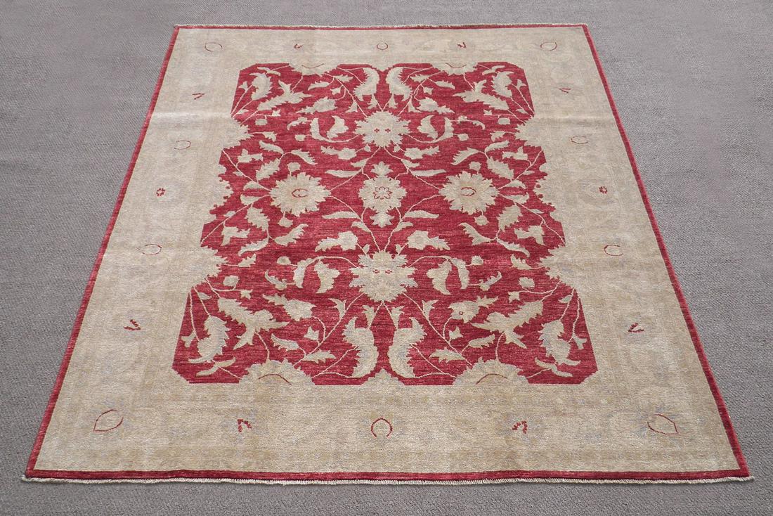 Stunning Handmade Floral Peshawar 9.6x8.1 (1 of 6)