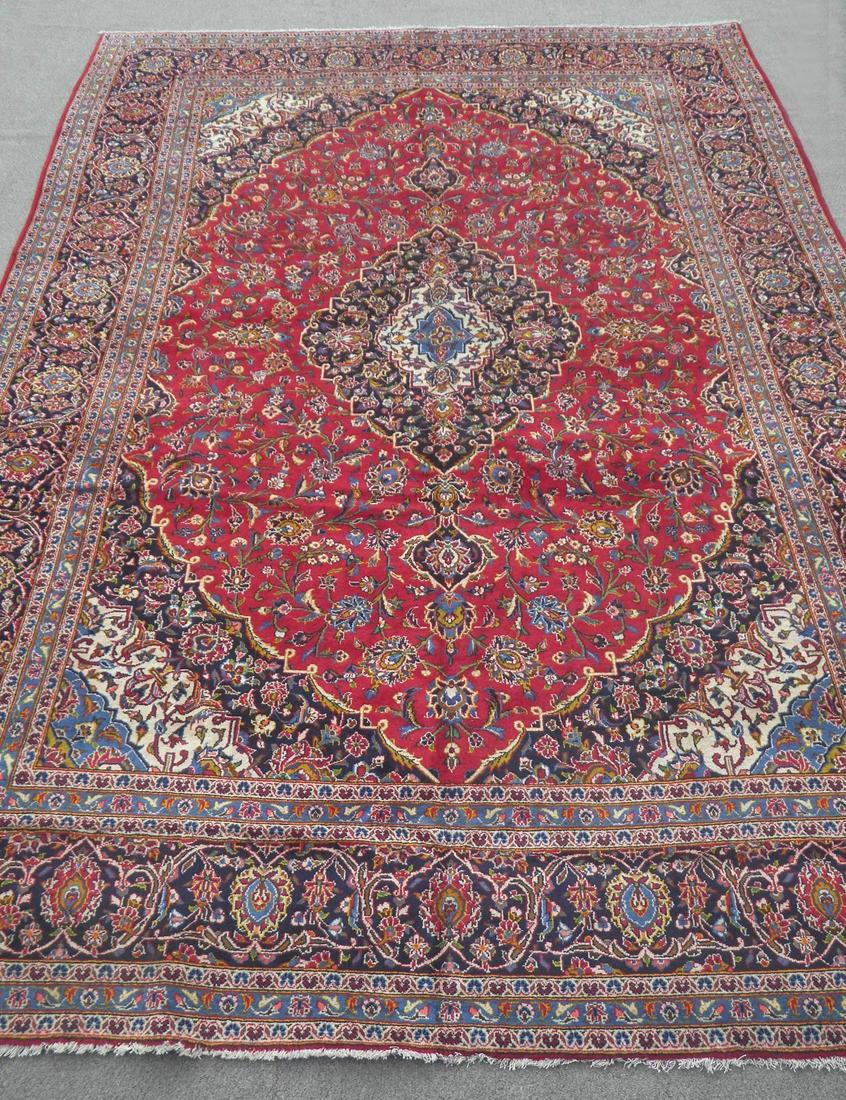 Semi Antique Persian Kashan 13.5x9.7 (1 of 5)