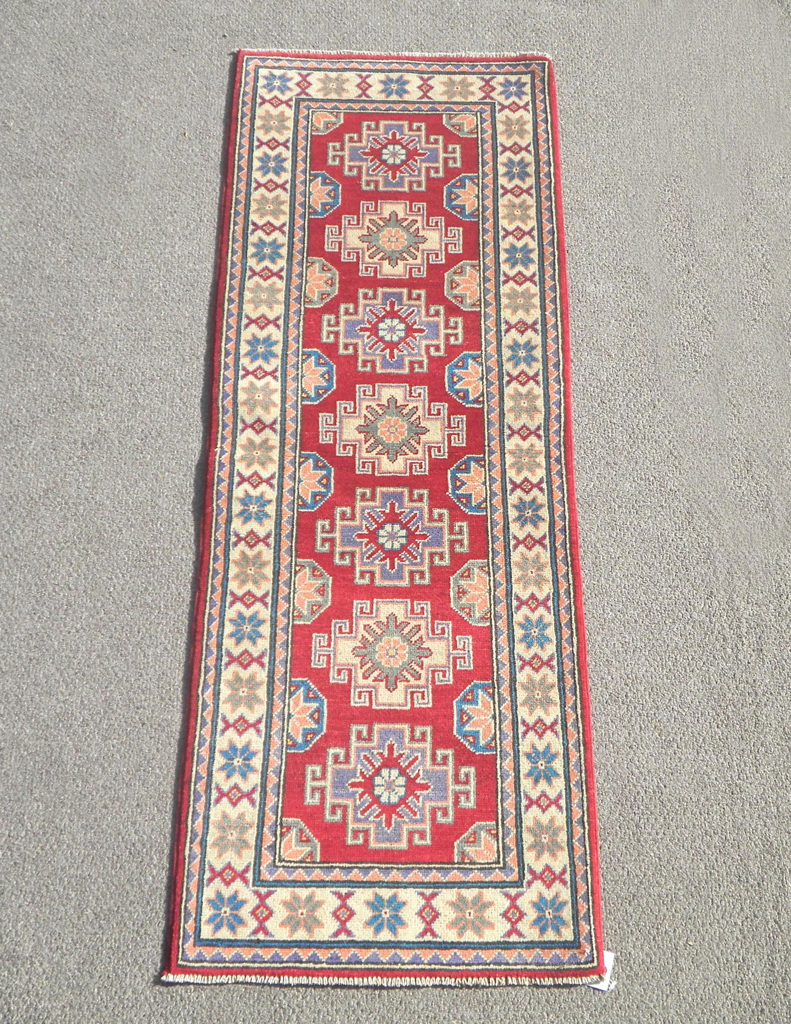 Handmade Afghan Kazak Design 5.8x2.1 (1 of 5)