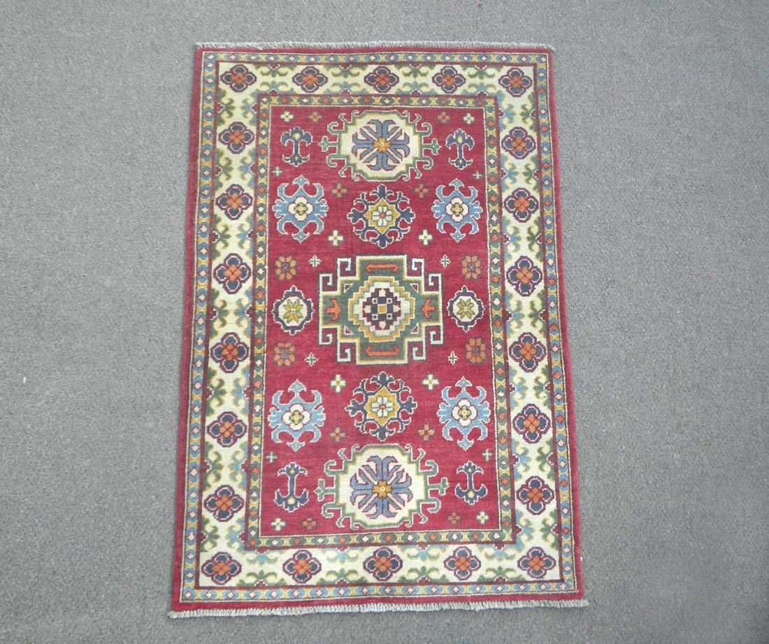 Handmade Afghan Kazak Design 3.5x5.1 (1 of 5)