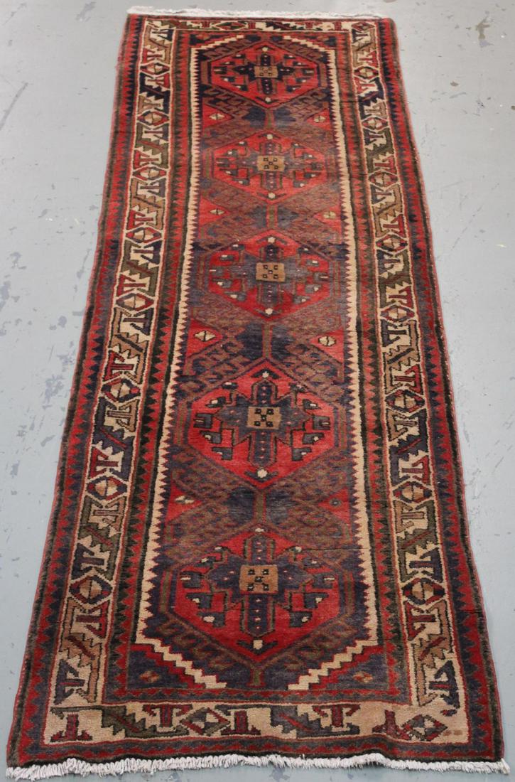Handmade Semi Antique Persian Heriz 3.4x10.9 (1 of 8)