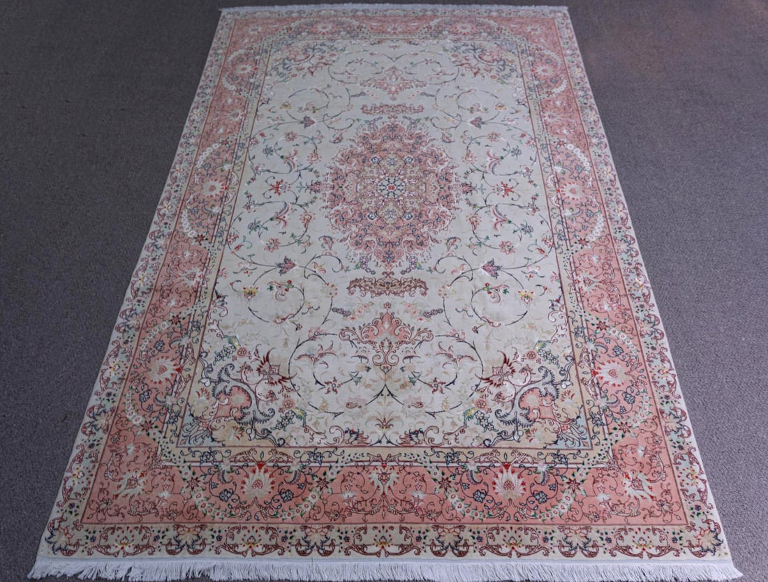 Hand Woven 50 Raj Persian Tabriz 6.8x9.8 (1 of 5)