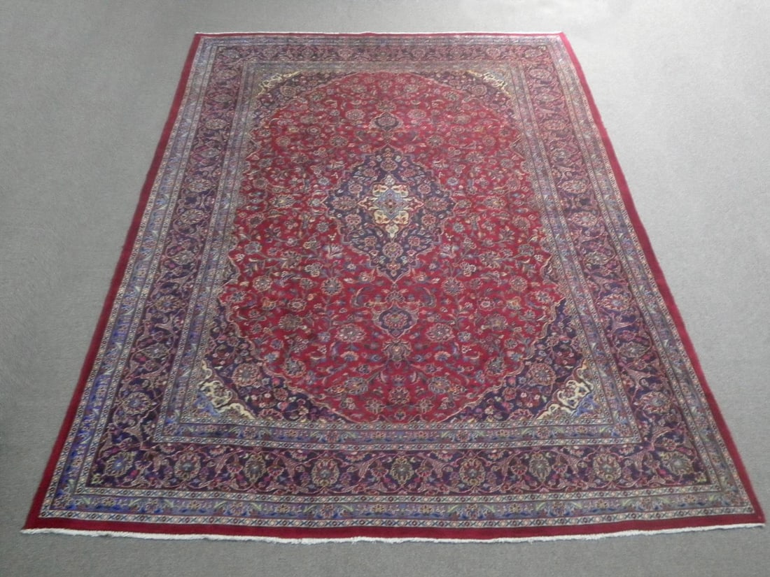 Handmade Persian Kashan 9.9x13.11 (1 of 6)