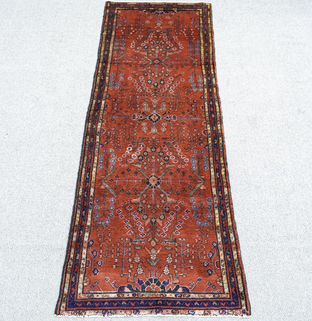 Handmade Persian Hamadan 3.7x10.2 (1 of 5)