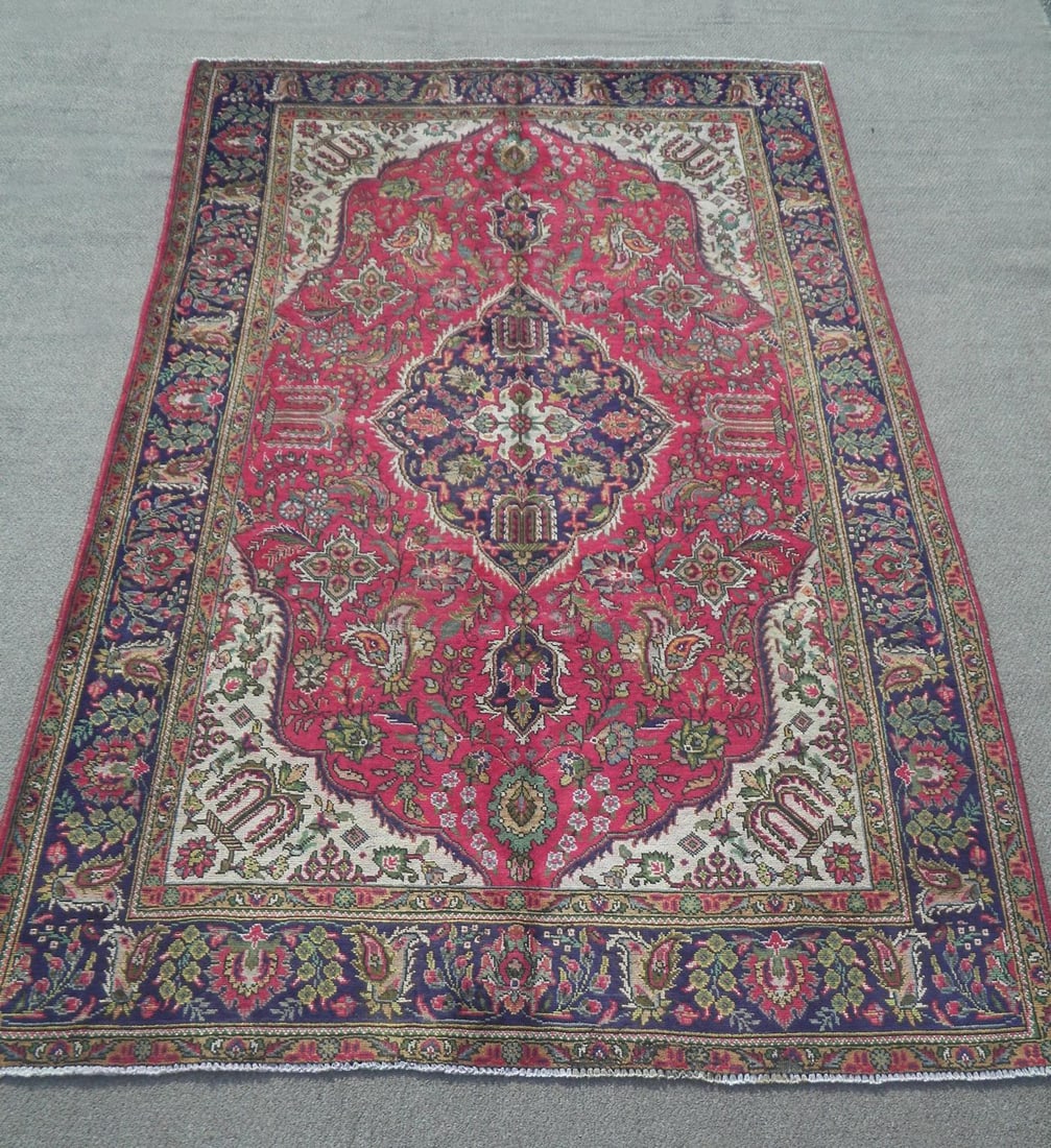 Semi Antique Persian Tabriz 10.5x6.10 (1 of 5)