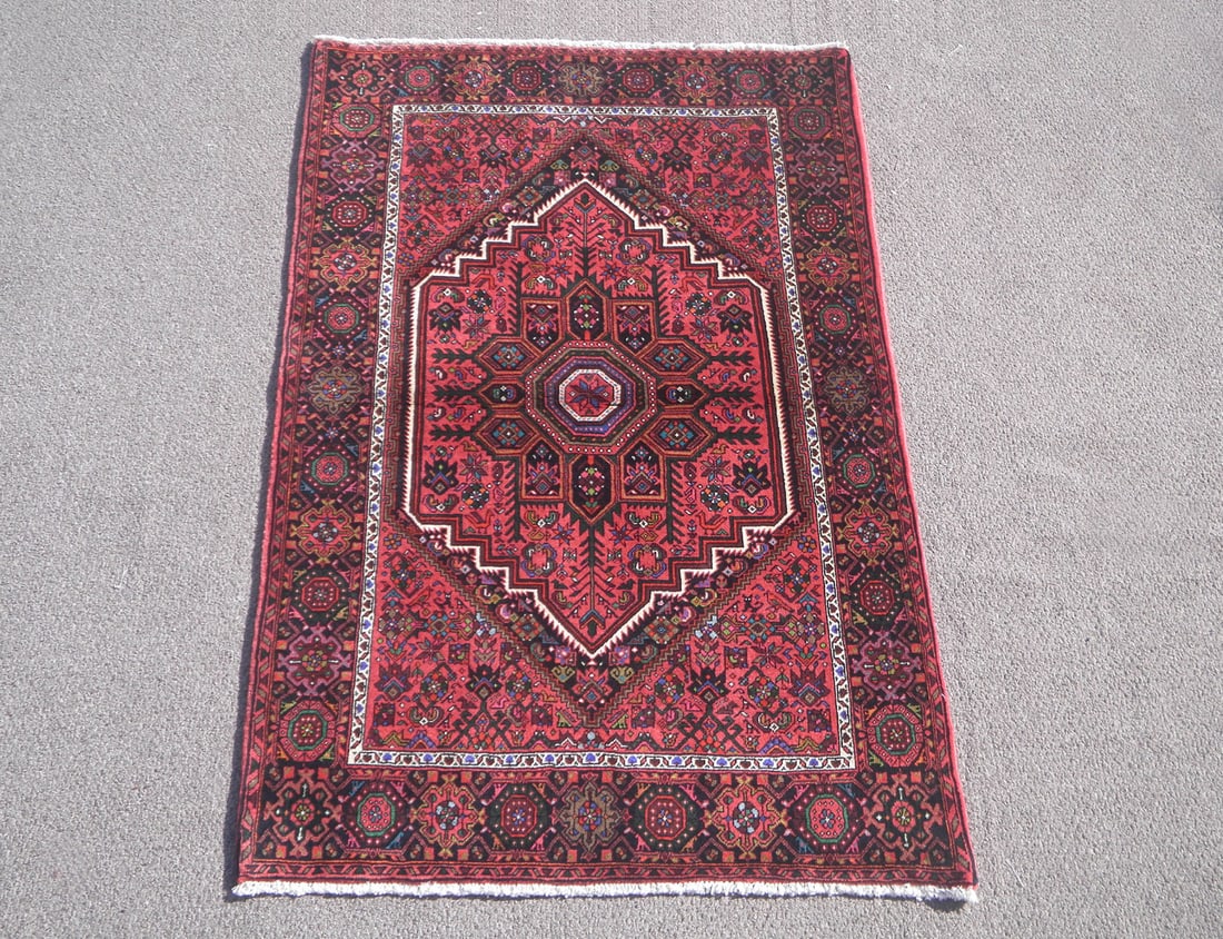 Authentic Persian Bidjar 3.3x4.11 (1 of 5)