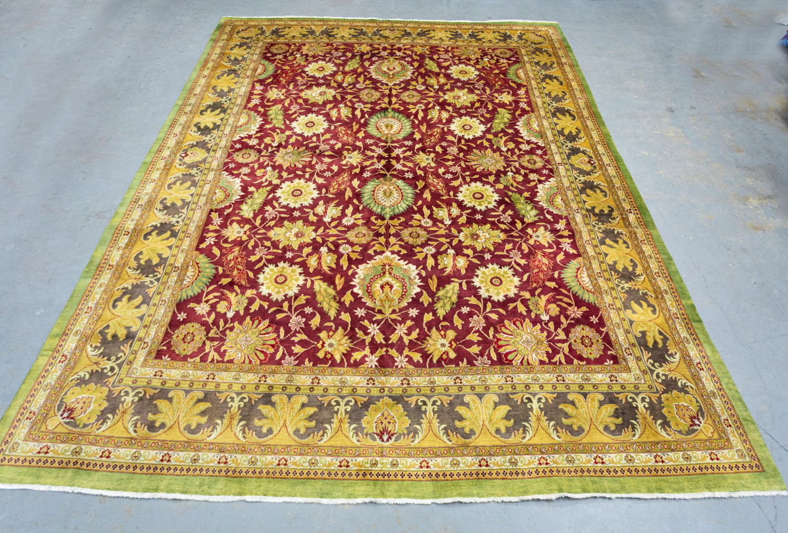 Handmade Large Indo Rug 11.4x14.4 (1 of 5)