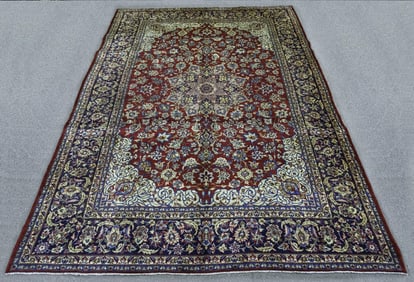 Handmade Persian Najafabad 10.1x13.3