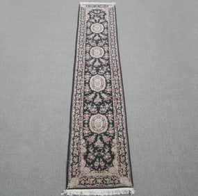 Azerbaijani Wool/Silk Kashan Design 2.4x12.1