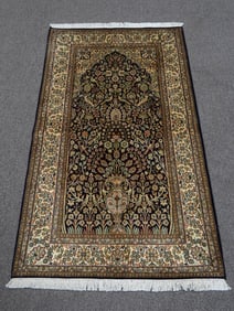 Handmade Silk Kashmiri 3.1x5.3