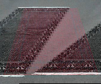 Handmade w/Silk Persian Bidjar 7.10x8.0