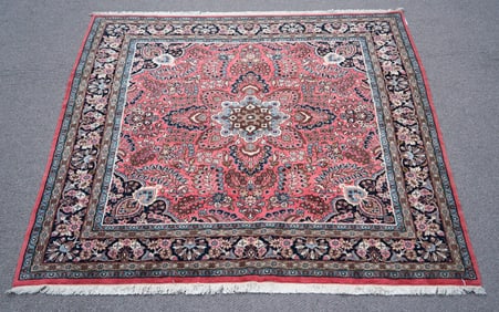 Handmade Persian Mehraban 6.5x6.11