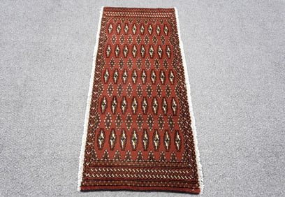 Handmade Persian Turkman 1.11x4.3