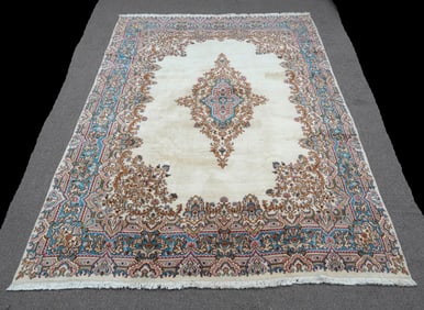 Handmade Persian Kerman 8.4x12.8