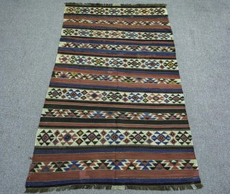 Antique Persian Kilim 5.0x8.0