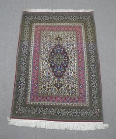 Handmade w/Silk Persian Qum 5.4x3.5