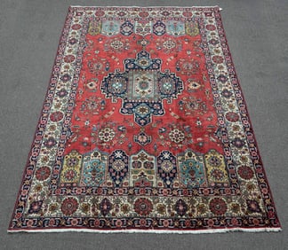 Handmade Persian Tabriz 6.11x10.7