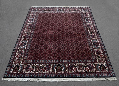 Handmade w/Silk Persian Bidjar 8.3x6.9