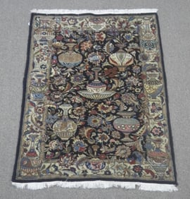 Handmade w/Silk Persian Ghochan 6.8x4.2