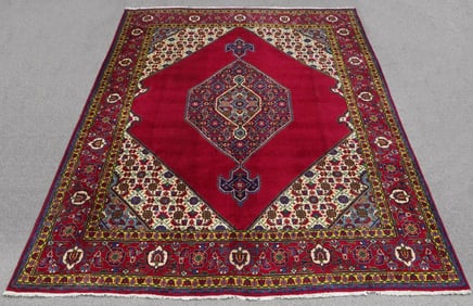 Semi Antique Persian Tabriz 9.8x12.8