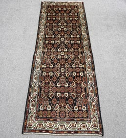 Handmade Persian Hamadan 3.8x10.2