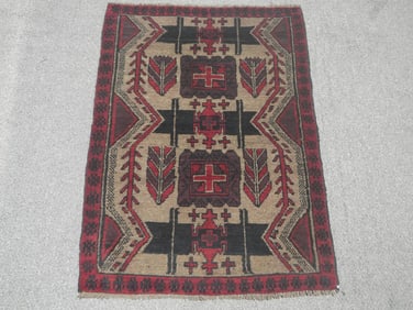 Handmade Persian Balouch 4.4x3.0
