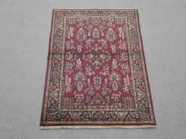 Handmade Sarouk Design 4.0x6.0