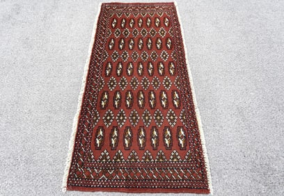 Handmade Persian Turkman 2.1x4.3