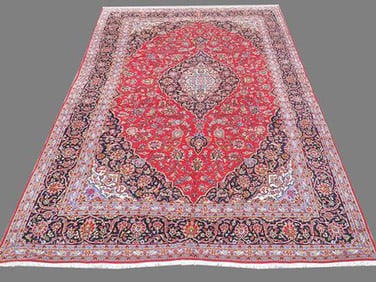 Exquisite Fine Quality Persian Kashan 14.3x9.6