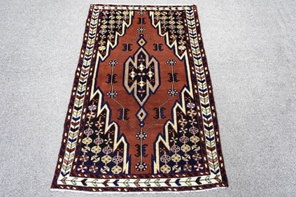 Handmade Persian Mazlaghan 3.6x5.2