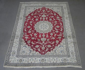 Fine Wool/Silk Persian Nain 6.5x9.10
