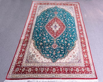 Handmade Silk Persian Qum 6.7x9.9